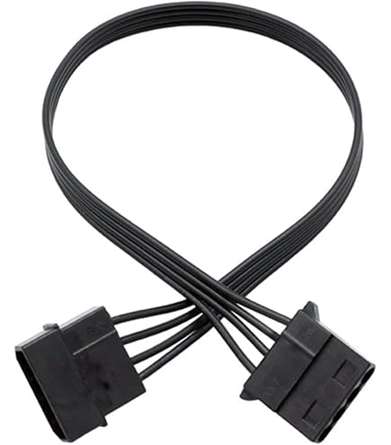 Molex 4 Pin Female To Female Power Cable - 8 Inch Computer Drive Extension Cord