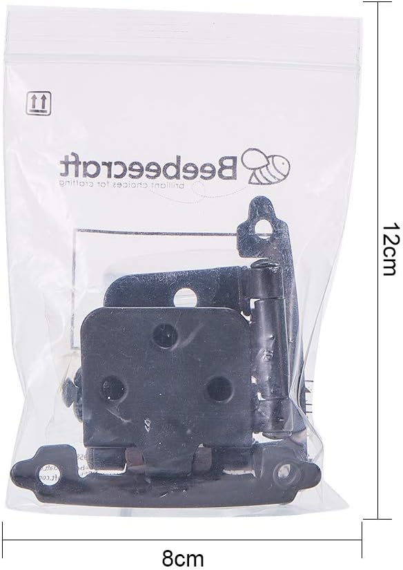 INCREWAY 1 works Overlay Cabinet Hinge with Screws, Self-Closing Decorative,Face Mount - Image 5