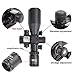 GOHIKING 2.5-10x40 Hunting Rifle Scope Dual Illuminated Mil-dot with Red Laser Combo Rifle Hangers