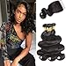 Brazilian Human Hair Body Wave Bundles With Closure 10A Virgin Hair Bundles 12 14 16 Body Wave 3 Bundles With Free Part Closure 12 Inch Natural Color