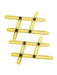 Disposición Herramienta, 2 unidades, hausbell Angle Izer plantilla herramienta Regla de medición Multiángulo para constructores, handymen, de Artesanos, Ingenieros y diy ers