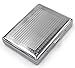 Retro Cigarette Case Victorian Style Metal Holder for Regular, King and 100's Size Credit Card Holder Pocket RFID Protective Security Wallet (Lin-L100)