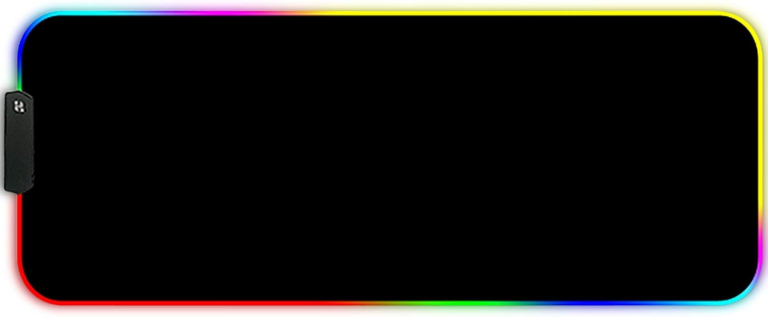 DORRISO Large RGB Gaming Mouse Mat Pads 800x300x4mm Led Mousepad Soft Computer Keyboard Mice Mat for Macbook PC, Laptop