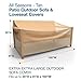 Budge All-Seasons Outdoor Patio Sofa Cover, Extra Extra Large (Tan) (P3A02SF1)