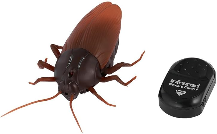 Amazon リアルに動く ゴキブリ Ledライト付き ラジコン リモートコントロール 昆虫 おもちゃ キッズ プレゼント おもしろグッズ 雑貨 ジョーク どっきり おもちゃ