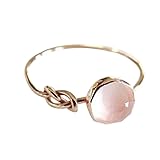 FEDULK Women's Pretty Rings Natural Gem Stone Bride