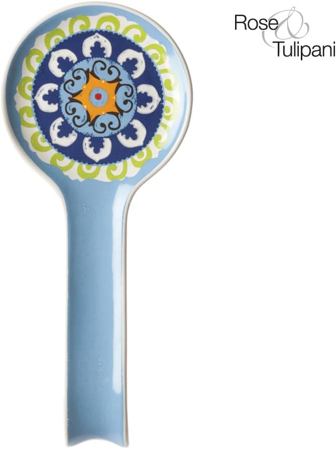 Nador 10.5X24Cm Spoon Rest, Porcelain Multi-Colour, 0.1 x 0.1 x 0.1 cm