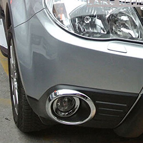 Kadore Car Front Fog Light Cover, Fog Lamp Trim Bezel For Subaru Forester 2009-2012 ABS Chrome 2PCS/SET