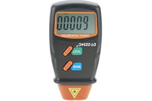 DAZZYD Digital Tachometer, DT-2234C+ Non-Contact Photo Mini RPM Test Speed Meter