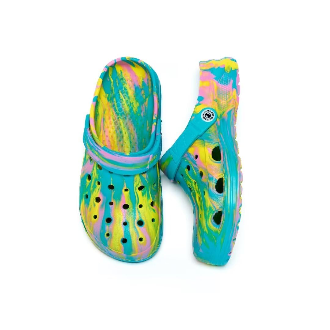 Generic Boys&Girls Classic Marbled Tie Dye Clog