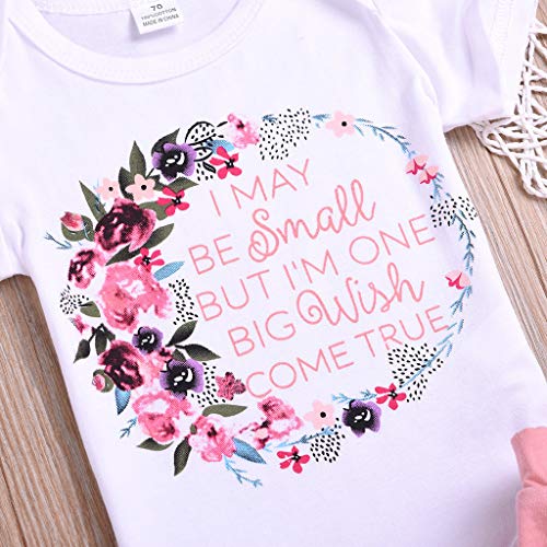 ❤️️ Mealeaf ❤️️ Kids Baby Girl Outfits Clothes Floral Letter Romper Bodysuit+Tutu Dress Sets 6 Month -3 Years White - Thumbnail 2