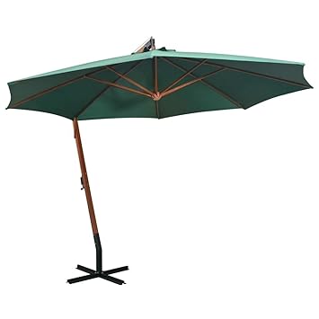 Festnight Parasol Déporté Poteau En Bois ø 300cm Uv