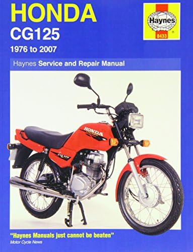 Honda CG125 1976 - 2007: 1976 to 2007 (Haynes Service and Repair Manuals) Hardcover – Import, September 10, 2008