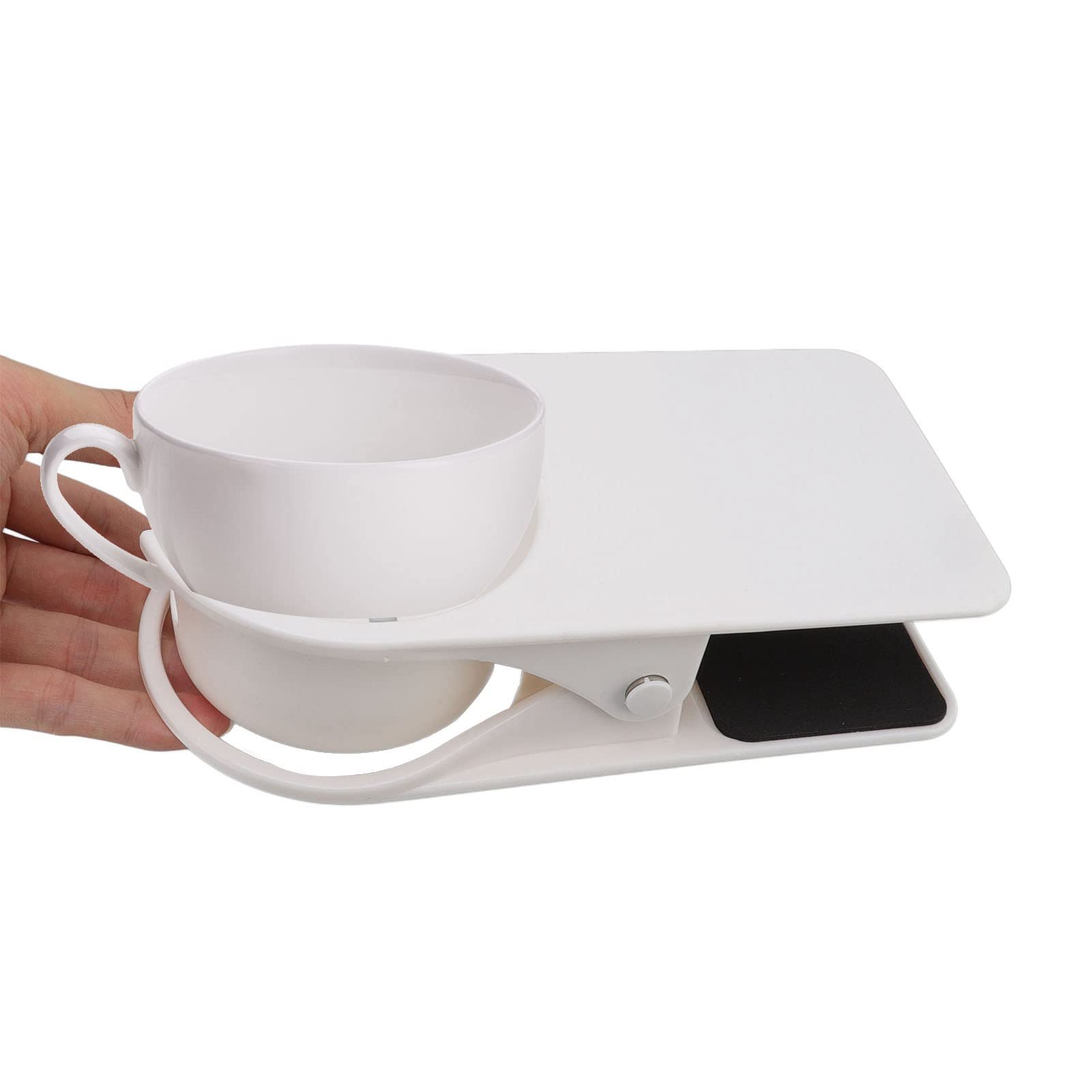 HERCHR Drinking Cup Holder Clip, Table Bottle Cup Stand Table Desk Side Clip Water Drink Beverage Soda Coffee Mug Holder Cup Clip for Home Office
