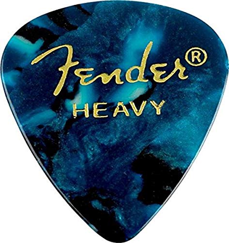 Fender 351 - Púas Pesadas de Color Turquesa