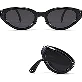 HJSTES Kids Polarized Sunglasses for Girls Boys Folding Sunglasses Square Foldable Frame UV400