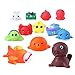 TOYMYTOY Little Squirts Fun Bath Toys|Sea Animals Bath Toys|Safe for Kids|12 PCS