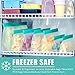 Reusable Sandwich Bags Food Packaging Food Grade Stand-Up Peva Reusable Food Storage Bags 8pcs Reusable Plastic Bags Frozen Broth Food Storage Bag(6pack 1 Storage Bag 3 Lunch Bags 4 Snack Bags)
