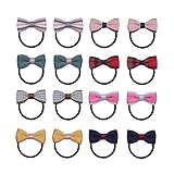 KOONY Baby Toddler Hair Bow Elastic Ties Hair Bands Ponytail Holders Mixed Sytle (A)