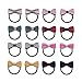 KOONY Baby Toddler Hair Bow Elastic Ties Hair Bands Ponytail Holders Mixed Sytle (A)