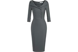 MUXXN Women's Classic Vintage Sweetheart Neckline Cocktail Prom Tea Dress