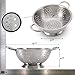Wirezoll Pro Chef Kitchen Tools Stainless Steel Colander Strainer - Metal Kitchen Sink Pasta Drainer with Wide Grip Basket Handles to Strain Large Pots Noodles, Fruits, Vegetables