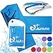 Alfamo Cooling Towel for Neck & Face - Blue, M - Sports Cool Rag Pad to Keep You Chilled