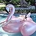 GOOBAT Giant Flamingo Inflatable Pool Float Toy, Swimming Party Lounge Floaty Raft for Kids or Adults, Rose Gold