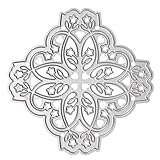 Whitelotous Cutting Dies Stencil Metal Mould for DIY Scrapbook Album Paper Card (Square Flower)