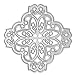 Whitelotous Cutting Dies Stencil Metal Mould for DIY Scrapbook Album Paper Card (Square Flower)