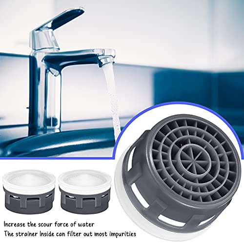 20 Sets Faucet Aerator with Gasket 2.2 GPM Flow Restrictor Insert