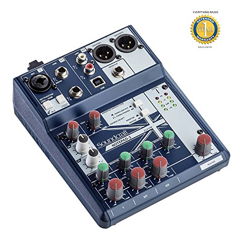 Soundcraft Notepad-5 Small-format Analog Mixing Console with USB I/O