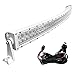 YITAMOTOR LED Light Bar 288W White 50 inches Curved Light Bar Off Road Light Spot Flood Combo Led Work Light with Wiring Harness Compatible for Pickup, Jeep, Ford, Truck, SUV, ATV, UTV, 4X4