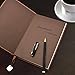 Leather Notebook,izBuy Classic Vintage Notebook Diary Medium Size for Men/women 240 Lined Beige Pages-Mediterranean Style 0.5mm Smooth Gel Pen Included,Darkbrown(58-25)