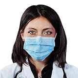 Face Masks, 3-Layer Blue 50Piece/Box, Delivery For