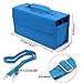 BTSKY® Handy 80 Slot Carrying Lipstick Organizer Marker Case Holder for Primascolor Marker and Copic Marker--Fits for Markers Pen from 15mm to 22mm Diameter(Blue)