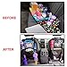 Car Kick Mats Backseat Organizer by Parents Mark - 2 Pack Waterproof Universal Fit Protector - Storage Kicking Mat with Tissue Box - Multiple Pockets, Ipad and Tablet Holder for Toddler Kids Baby