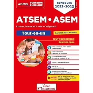 Concours ATSEM et ASEM – Catégorie C – Tout-en-un: Agent (territorial) spécialisé des écoles maternelles – Concours externe, interne, 3e voie – 2022-2023