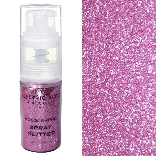 10 Grams ✮ Ballet Pink Holographic Glitter Spray ✮ Cosmetic Grade ✮ Makeup Face Body Nail Festival Rave Beauty Craft ✮ Made In USA ✮ (Ballet Pink) - Thumbnail 4
