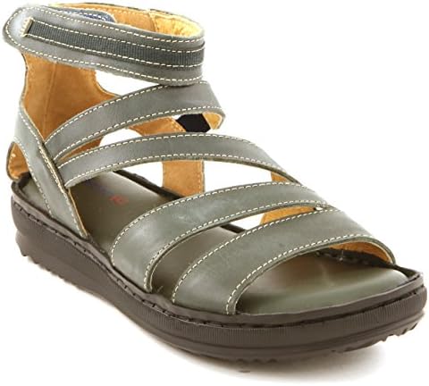 Comfortiya Women's Nicole Green Leather Casual Slingback Sandal Size 36 M EU / 5-5.5 B(M) US