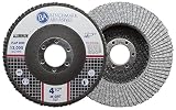 Benchmark Abrasives 4.5" x 7/8" Type 27 Stearate Coated Flap Disc for Aluminum (36 Grit)