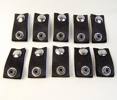 Extender Snaps for Your Boat Cover, Black (Extend A Snap), Adds 1.5" Inch, Finger Loop Built in, 10 Piece Set