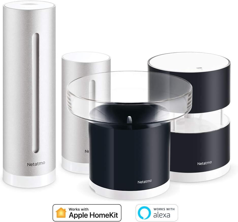 Pack Netatmo Weather Station Indoor Outdoor with Wireless Outdoor Sensor + Rain Gauge + Anemometer - Compatible with Amazon Alexa - Image 3