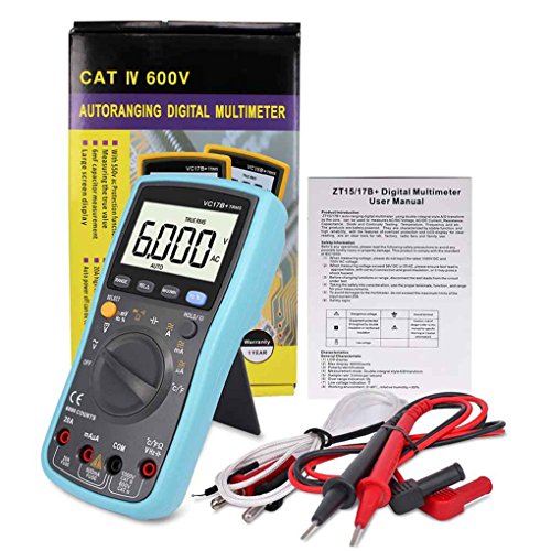 EgalBest For VC17B+ Automatic Manual Digital LCD Screen Display Multimeter Measurement Tools Blue