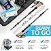 Ultra Strong Trekking Poles - Flip-Lock Hiking Poles - 2 Walking Sticks - 100% Carbon Fiber Hiking Sticks - Lightweight Walking Sticks - Trekking Pole Collapsible Set - 4 Season Hiking Accessories