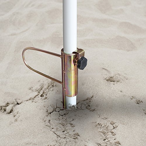 AMMSUN Beach Umbrella Sand Anchor, 16.7"Pole Holder Anchor Stake