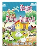 Coloring Book For Kids Happy Farm Animals Coloring Book: Creative Haven Coloring Books : coloring book for kindergarten and kids (Happy Coloring Book For Kids) (Volume 1) by Adult Coloring Book J. Kaiwell, Coloring Book For Kids