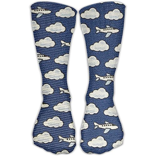 BurningChampion Unisex Plane-Clouds-Silk Ankle Socks Sport Casual Socks Cotton Crew Socks Soccer Knee High Long Socks Stockings For Men Women