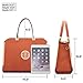 DASEIN Women Large Satchel Handbag Shoulder Purse Top handle Work Bag Tote With Matching Wallet