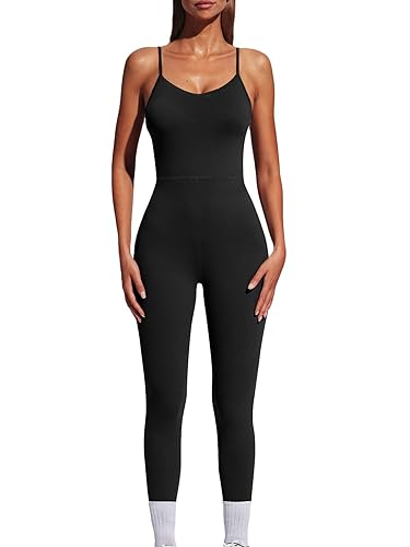 AUTOMET One Piece Jumpsuits for Women Sexy Unitard Bodysuits